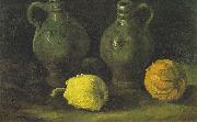 Vincent Van Gogh Still life with two jugs and pumpkins Sweden oil painting artist